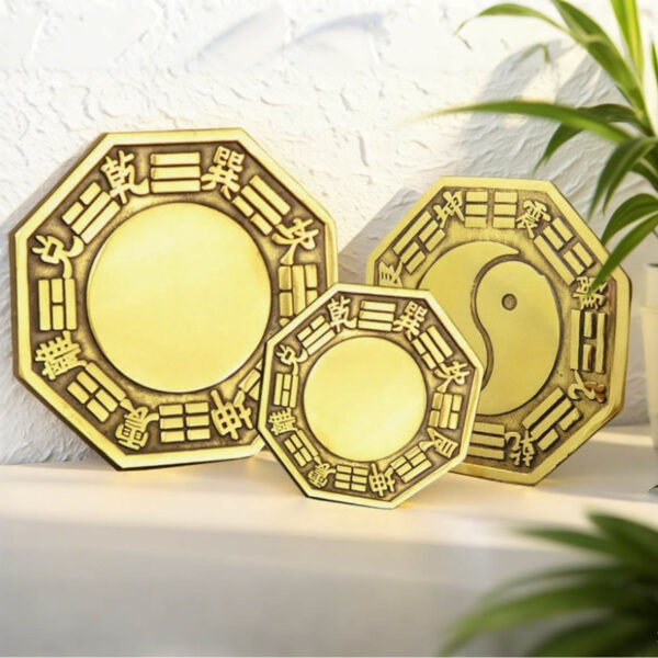 H4 銅製八卦鏡（文化陳設款）：圖片 2